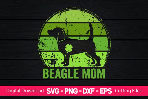 Beagle Mom St Patrick's Day: Graphics for Crafts