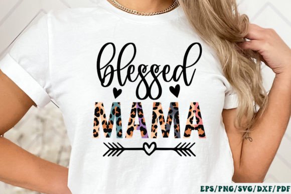 Blessed Mama Sublimation SVG: Graphics for Crafts