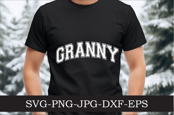 Granny Varsity Letters: Graphics for Crafts & Brands