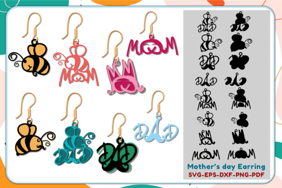 Mom Dad Bee Earring SVG: Crafts & Graphics Review
