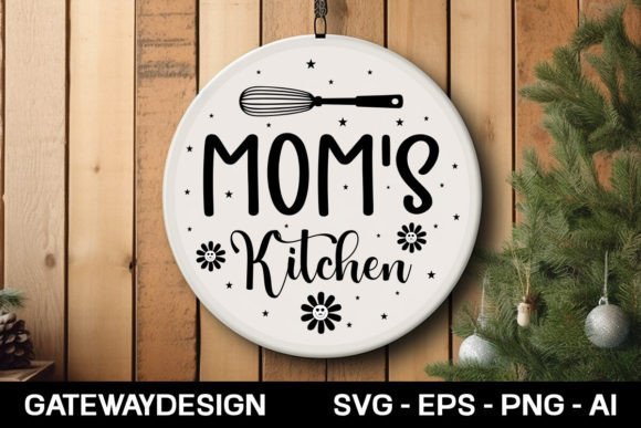 Mom's Kitchen Round Sign SVG: A Designer's Review