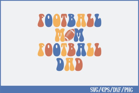 Retro Football Family Graphics for Crafts