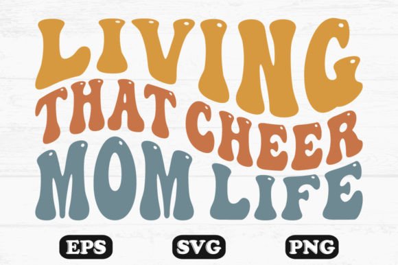 Review: Living That Cheer Mom Life Retro Wavy SVG